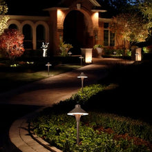 VISTA 4-Pack Cast Aluminum Pathway Lights, 12V Low Voltage Landscape Lighting, 100FT 14/2 Landscape Wire, Path Lights with 1.5W 3000K G4 LED Bulb for Outdoor Walkway Yard Garden Driveway