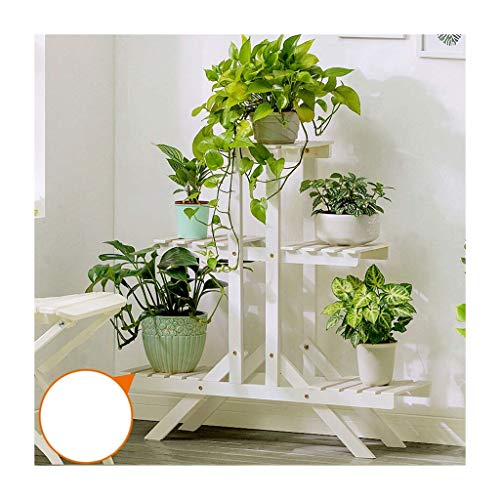ZOCWJK Plant standHome Decoration Flower Stand, Balcony Solid Wood Flower Stand Multilayer Multimeat Indoor Solid Wood Flower Stand Living Room Wooden Floor Pot Stand Display Sta,