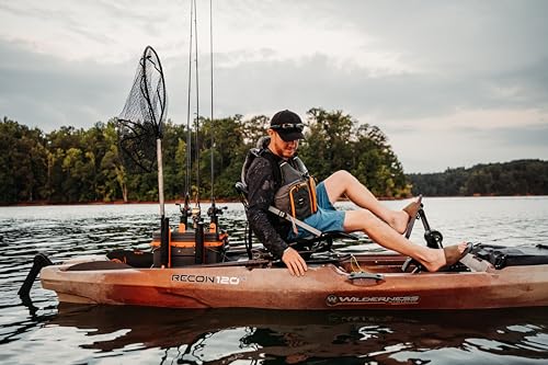 Wilderness Systems Recon 120 HD Fishing Kayak - 360 Degree ACES Seat & Helix PD™ Pedal Drive System - 12 ft - Aqua