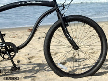 Firmstrong Bruiser Man Seven Speed Beach Cruiser Bicycle Matte Black