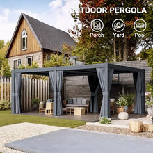 oneinmil Louvered Aluminum Pergola with Adjustable Top for Outdoor Decks, Gardens, Backyards