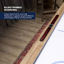 American Legend Brookdale Air-Powered Hockey Table with Rustic Wood Grain Finish Brown
