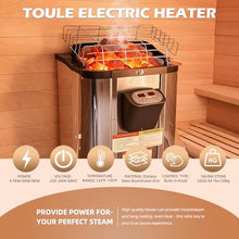 TaTalife Outdoor Barrel Steam Sauna, Backyard Pine Wood Sauna Room
