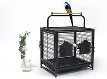 EliteBloom Birdcages Wrought Iron Large Bird Cage Outdoor Metal Bird House Luxury Square Bird House Carrier for Garden Indoor,
