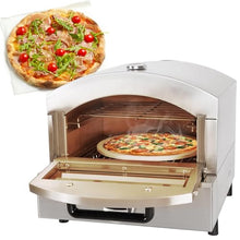 Portable Pizza Oven | Countertop Electric Pizza Maker | Outdoor Pizza Grill with Temperature Detector | For Commercial & Kitchen,Gas