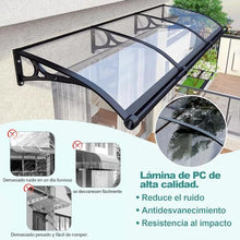 GJMDCMA Outdoor Canopy Awning, Front Door Shade, Sun/Rain/Snow Protection, Porch/Entryway Roof, Weather-Resistant, Easy Installation Instructions Included