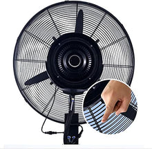 DFEDHF Noiseless Industrial Misting Fan with Speed Controller Swing Fan Stand Fan with Dual Blade Indoor Outdoor with Wheels, Black,copper-810mm