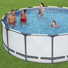 Paddling Pool Family Swimming Pool, Round Pipe Rack Pool with Filter Pump ＆ Filter Element, Backyard Pool Summer Water Games Center Inflatable Swimming Pool