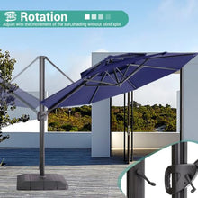 OROTLECT 11Ft Double Top Cantilever Umbrella with Base