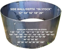 Fire Pit Campfire Ring Liner 20" Deep x 45" Diameter - Made Higley Welding