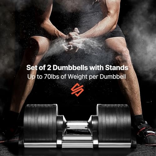 SQUATZ Adjustable Dumbbell Set Black