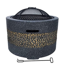 SLGGPJBU Garden Fire Pit Table Top Fire Pit Outdoor Heaters & Fire Pits Backyard Patio Garden Fireplace with Grill Grate for Heating//Fire Bowls The Garden/Beach/Patio