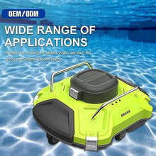 KANGJIEM Cordless Robotic Pool Cleaner, Automatic Pool Vacuum Up to 90 Mins Pool Vacuum for Above Ground/Inground Pool, Powerful Suction, Cleaning for Flat Pools Up to 550 Sq.Ft