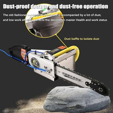 ZSFHJZC Diamond Chain Brushless Electric Concrete Chain Saw, Handheld Electric Mini Chainsaw Wall Cutter, Brushless Chainsaw 5800W/6800W with Water Fed Dust Suppression,48cm