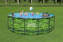 Bestway Steel Pro Max 14' x 48" Camo Pool Set with Pump and Ladder