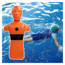 MZZKFC Lifesaving Training Dummy for Kids, Plastic Water Rescue Training Dummys 2 Pack Reusable, School/Community Drowning Prevention Teaching Dummy, Orange Yellow(Orange,1 Pack)