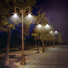 Xinmeiyue Retro Outdoor High Pole Acrylic Lantern E27 - Waterproof Pillar Light for Garden & Street Decor, 2.3m Height, Die-cast Aluminum, 110V, Brass Finish