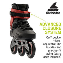 Rollerblade Twister 110 Unisex Urban Fitness Inline Skates Black/Red
