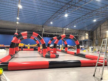 Alessia Cara Giant Inflatable Go Kart Race Track 50ftx30ft Red+Black