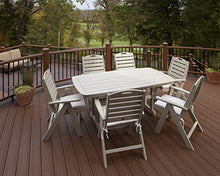 TREX Outdoor Furniture Yacht Club Highback 7-Piece Dining Set Tree House