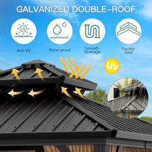 Euker 10x10 FT Outdoor Hardtop Gazebo Brown