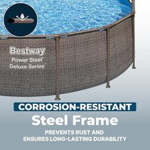 Bestway Power Steel 14’ x 42” Above Ground Swimming Pool Set with Pump