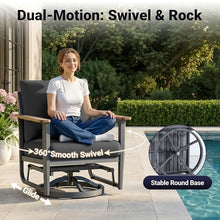 Sweecci Aluminum Outdoor Patio Furniture Set with 5.1-Inch Cushions
