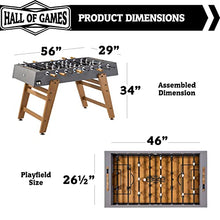 Hall of Games Kinwood 56" Foosball Table Wood Grain/Cement