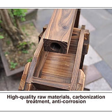 Waterwheel Fountain Wooden Water Wheel Fountain for Garden Patio Pond Pool with Water Pump and Stand for Garden, Backyard, Patio,Pond,Pool, Balcony,Porch,Yard (Size : 31inch/80cm)