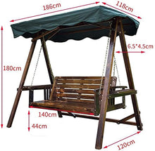 KYTGFH Patio Swing Porch Hang Club Bench Chair,Outdoor Swing Chairs for Adults,Wooden Garden Swing Outdoor Swing Chair Bench Perfect Set for Patio,Garden