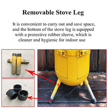NEWCES Safety Certification Barbecue Grills Charcoal Barbecues w/Cooking Grates & Adjustable Vent Barbecue BBQ Grill for Courtyard Picnic Roast Meat Family Friends Party Patio Backyard & Camping