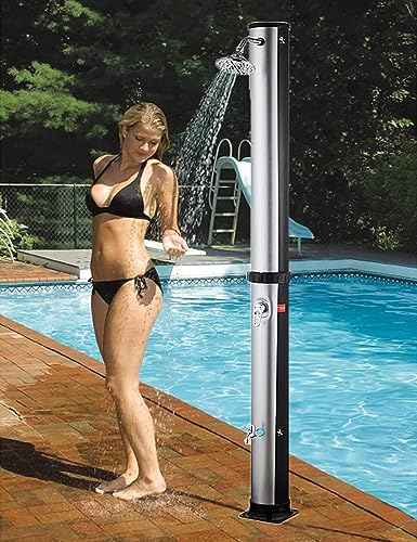 CFDZCP Outdoor Shower kit 7.1Ft / 10 Gallon Outdoor Shower W/Sprinkler Head & Foot Shower, Hot and Cold Adjustment ，Up to 60°C / 140°F，Poolside Backyard Outside Shower Kit