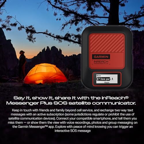 Garmin inReach Messenger Plus Handheld Satellite Communicator Bundle with P-Bank & Accessories