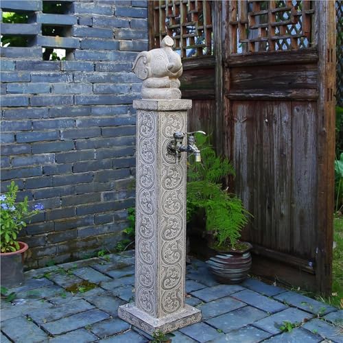 ERoomQ Stainless Steel Outdoor Garden Faucet Vertical Stand Water Column for Courtyard Freeze Proof Outdoor Tap for Yard or Patio,Faucet-3-2-Medium
