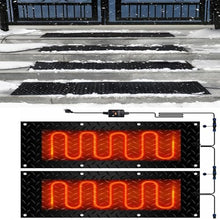 IOUYUP Snow Melting Mat for Outdoor Stairs, Driveways, and Walkways - Anti-Skid Rubber Snow Melting Entrance Mat for Snow Removal(40x120cmx2Pcs)