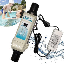 SciAza Salt Chlorinator, 8/12/16/20g/h Chlorine Generator System Water Level Detection Plastic Salt Level, Salt Chlorine Generator System Salt Cell for Home Pool,16g/h