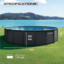 INTEX 26333EP 20ft X 48in Ultra XTR Frame Deluxe Above Ground Swimming Pool Set with 2100 GPH Sand Filter Pump, Removable Ladder, Ground Cloth, Pool Cover, SuperTough, Puncture and Rust Resistant
