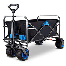 Camping Handcart, Folding Camping Wagon Beach Garden Heavy Duty 92L Large Capacity