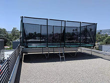 Galactic Xtreme Rectangle Gymnastics Trampoline with Net Green 10x23