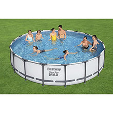 Bestway Above Ground Swimming Pool with Cleaning Kit Gray