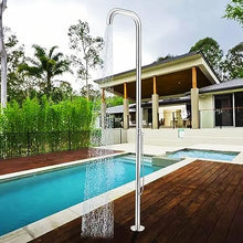 MKLFBY Outside Shower Outdoor Shower with Rain Shower and Handheld Shower Head, Floor Mounted Poolside Shower, Bathtub & Shower Trim Systems for Outdoor Indoor