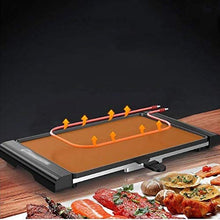 AFPSDLFJDLS Large Home Nonstick Electric Grills Removable Baking Tray Teppanyaki Easy Clean Fried