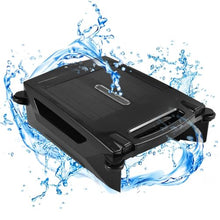 Solar Powered Cordless Robotic Pool Cleaner,2500mAh Battery, Rechargeable Pool Skimmer Robot with Dual Charging 2 Cleaning Modes
