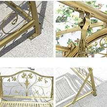 HAOKAZLBR Large Outdoor Porch Swing Garden Patio Swing Chair Outdoor Patio Swing Chair, Porch Glider Swing Chair Lazy Daze Hammocks Swing Bench Suitable for Patio, Garden, Poolside, Balcony