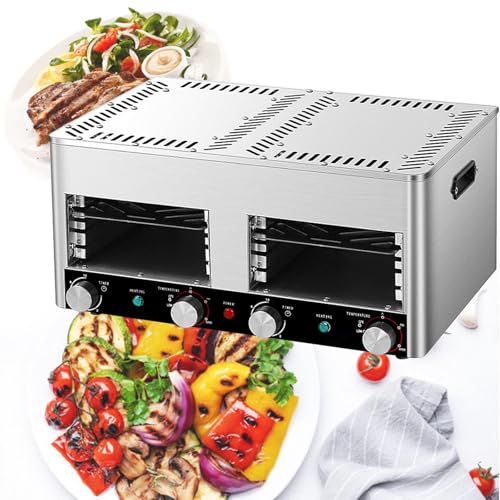 YXCUSAM Electric Steak Broiler, Indoor Commercial Steak Grill, Automatic Steak Broiler,for Beef Chicken Vegetables (B 220V)