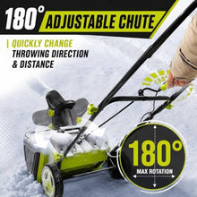 Electric Snow Blower Cordless, 20-Inch Path, Foldable Handle fourbatteries