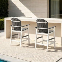 OTSUN Tall Adirondack Chairs Set of 6, Bar Height Outdoor Chairs