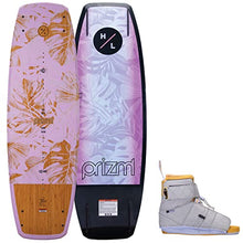 Hyperlite Prizm Womens Wakeboard 139 W/Viva Bindings Blue/Wood Grain 139cm/(8-11)