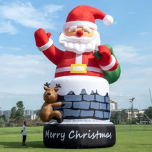 Inflantteble 33FT Giant Inflatable Santa Outdoor Christmas Decoration Red