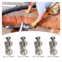 Sewer Jetter Nozzle Sewer Jetting Nozzle Drainage Tube Accessory Quick Connector(70Lmin150bar)